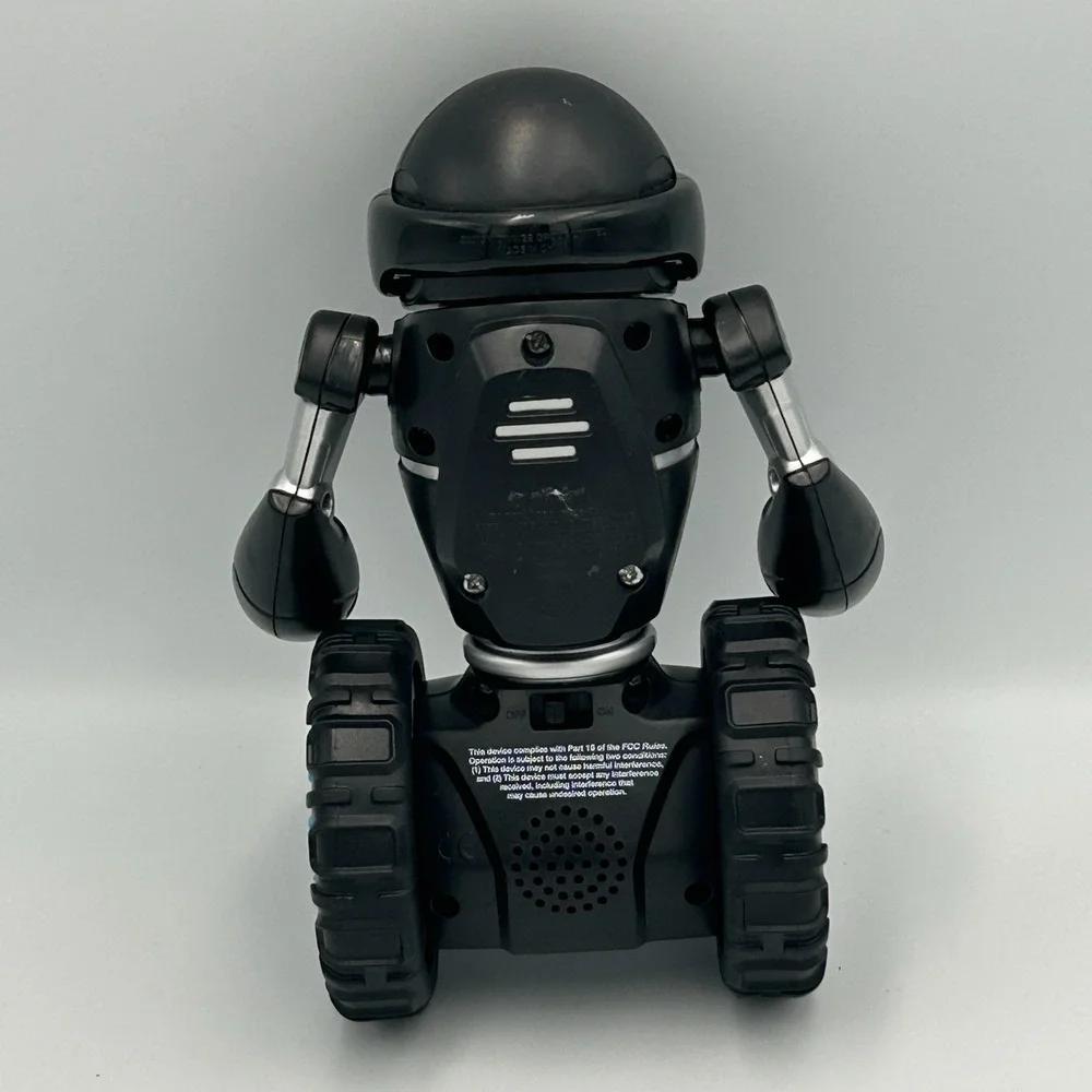 MIP WowWee Toy Coding Rolling Robot 0820 Black/Silver‎ Smart App -Works! 2013